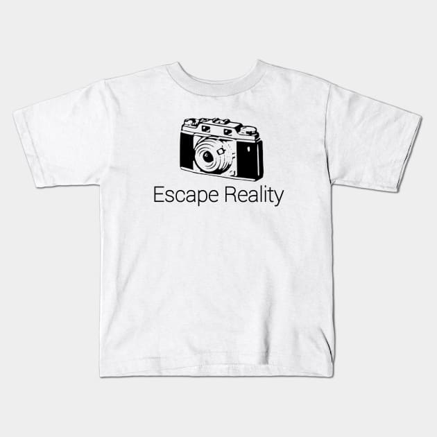 Escape Reality! Kids T-Shirt by CreativeLimes